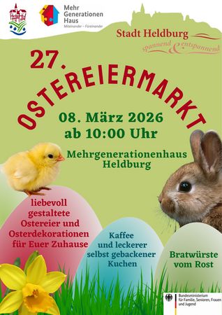 Plakat Ostereiermarkt Heldburg 2026