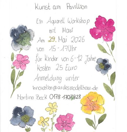 Kunst im Pavillion, Aquarell-Workshop