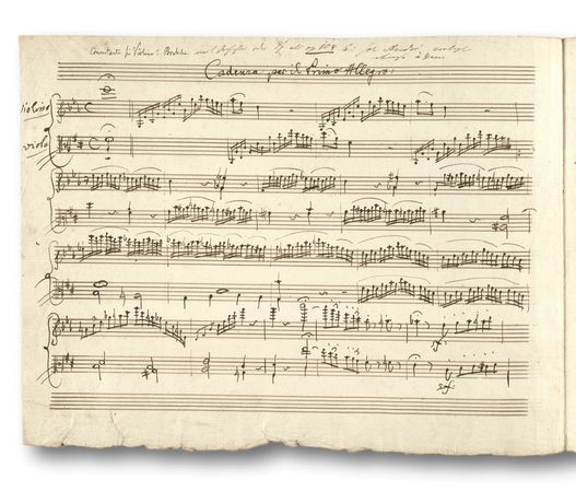 Notenhandschrift Mozart