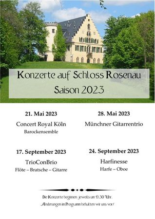 Konzertreihe Schloss Rosenau