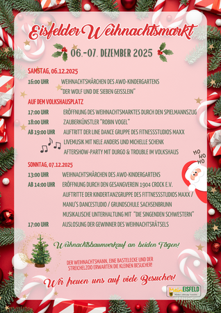 Programm Weihnachtsmarkt