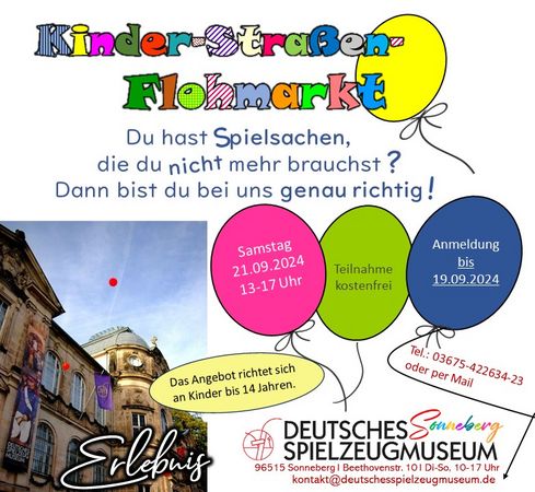 Kinder-Straßen-Flohmarkt am Deutschen Spielzeugmuseum