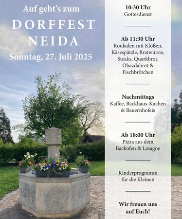 Plakat Dorffest Naida Plakat Dorffest Naida