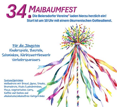 Bürgerverein Beiersdorf e.V. Maibaumfest in Beiersdorf