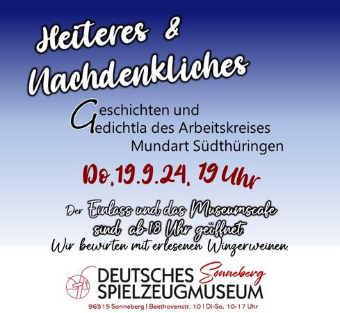 Ein Mundartabend im Deutschen Spielzeugmuseum