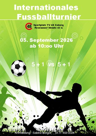Plakat Fußballturnier