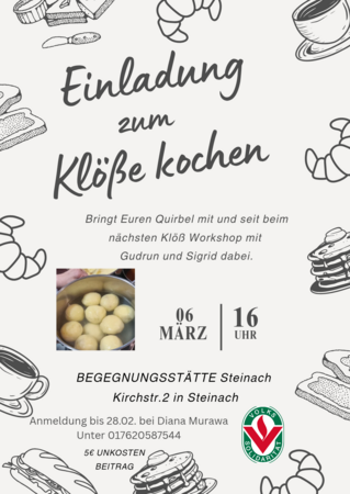 Flyer Klöße kochen