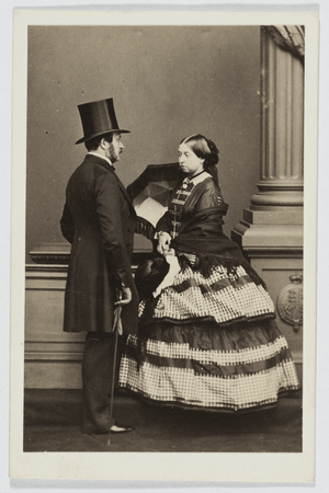 John Jabez Edwin Mayall (1813–1901), Königin Victoria und Prinz Albert, 1861 Fotografie im Format Carte de Visite