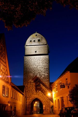 Der Hattersdorfer Torturm der Stadt Seßlach