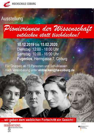 Ausstellung "Pionierinnen der Wissenschaft"